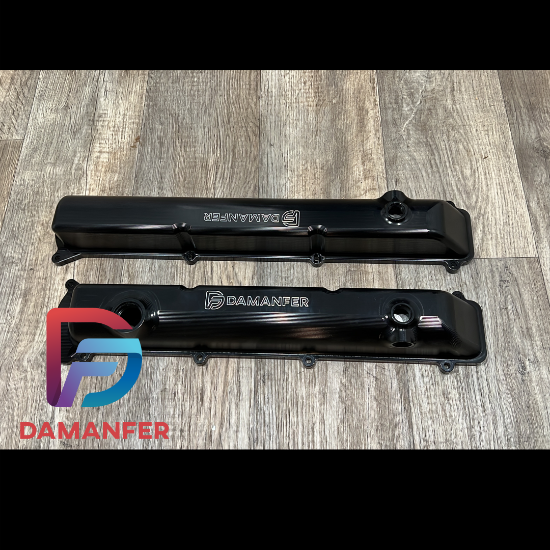 2JZ VVTI CNC Billet Valve Covers Black
