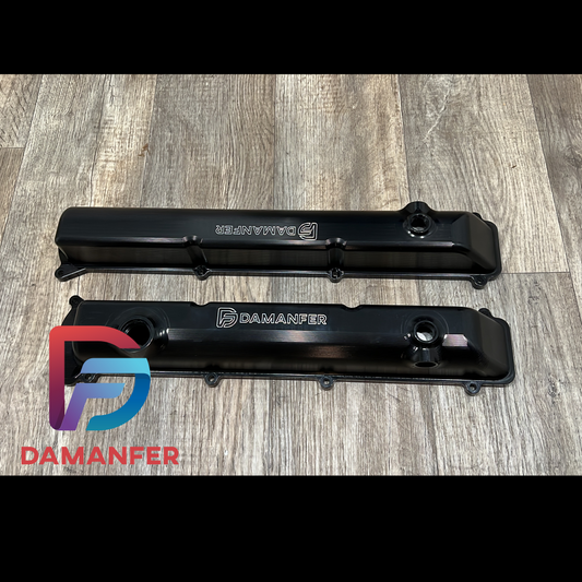 2JZ VVTI CNC Billet Valve Covers Black