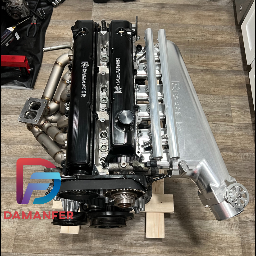 2JZ VVTI CNC Billet Valve Covers Black