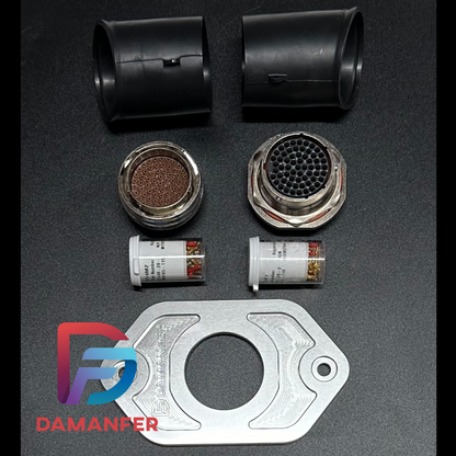 Damanfer Toyota MK4 Supra and SC300 Firewall Plate with 61 Way Bulkhead Connector